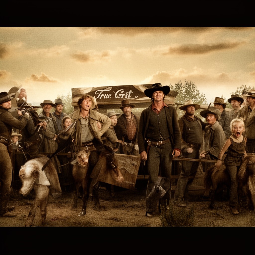 AI-generated illustration of True Grit (2010 film)