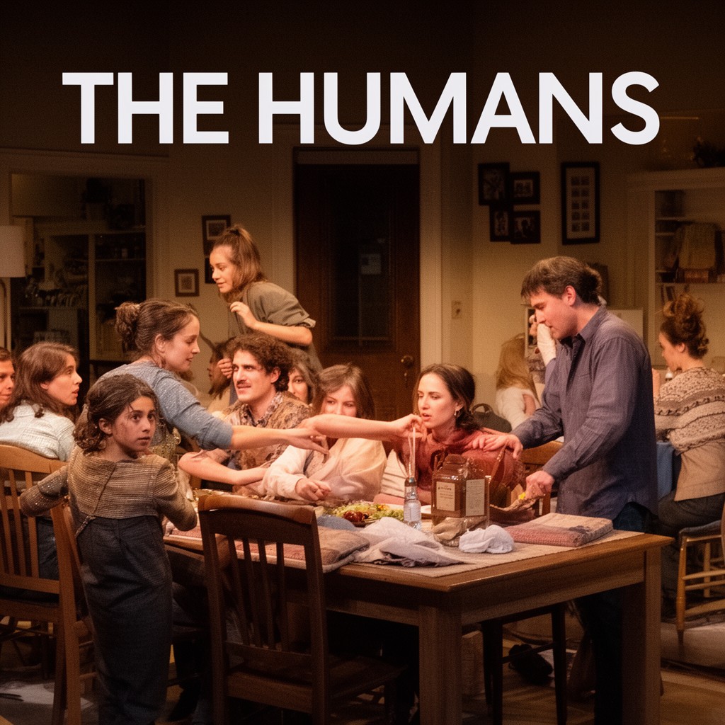 AI-generated illustration of The Humans (play)