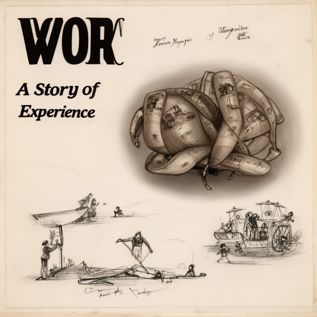 AI-generated illustration of Work: A Story of Experience