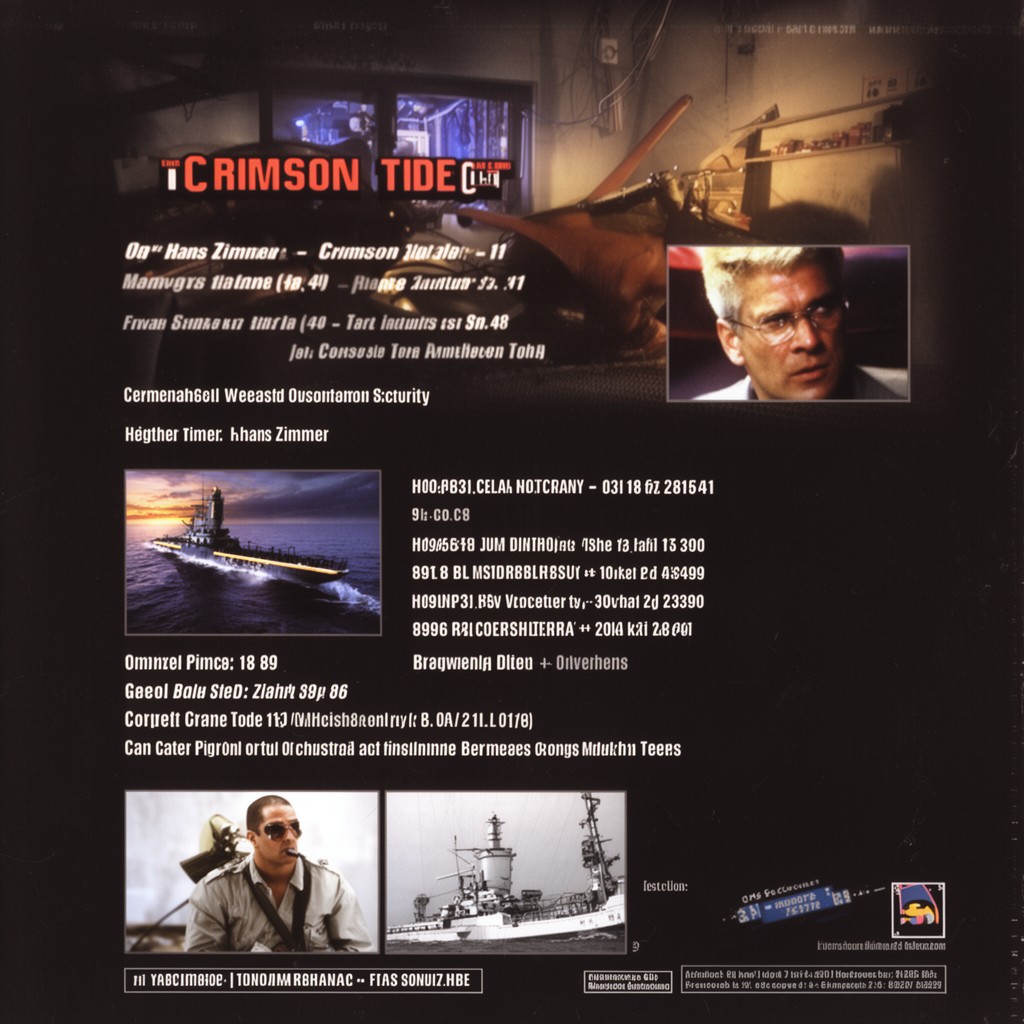 AI-generated illustration of Crimson Tide (1995 film) score