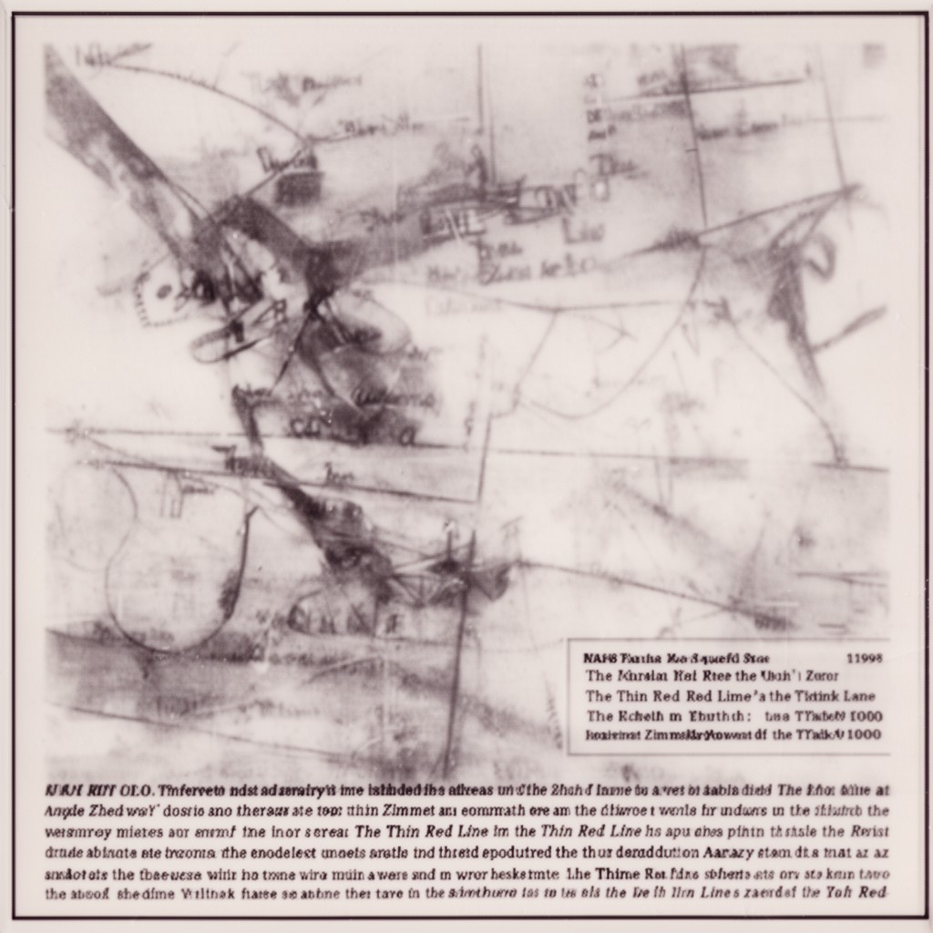 AI-generated illustration of The Thin Red Line (1998 film) score
