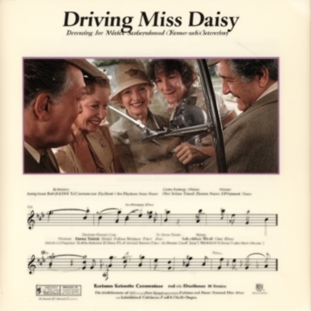 AI-generated illustration of Driving Miss Daisy (1989 film) score