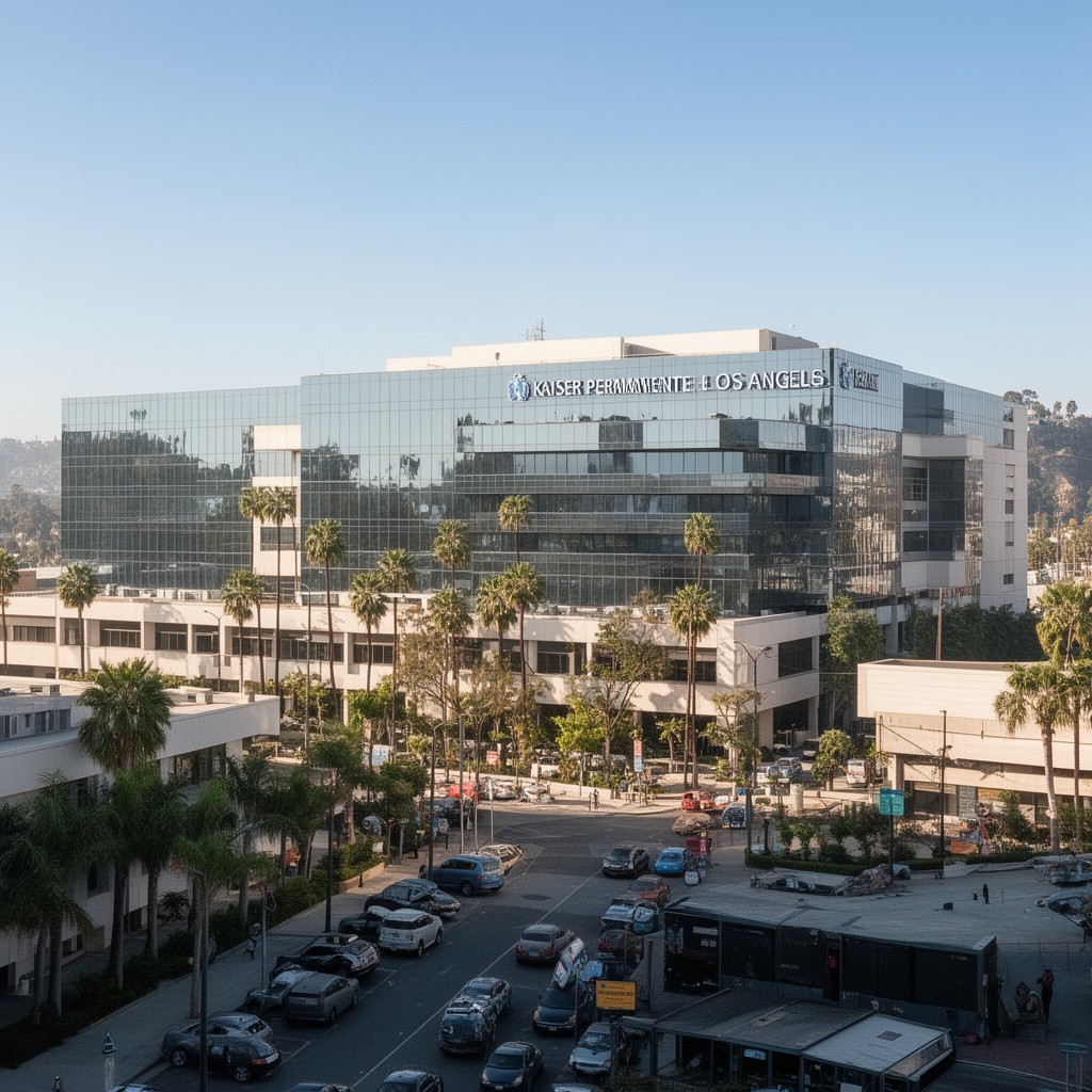 AI-generated illustration of Kaiser Permanente Los Angeles Medical Center