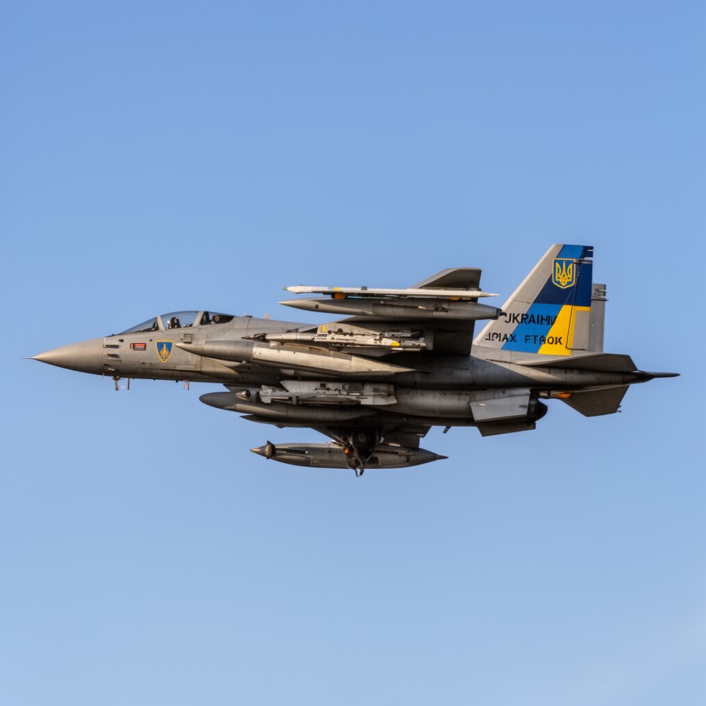 AI-generated illustration of Ukrainian Air Force