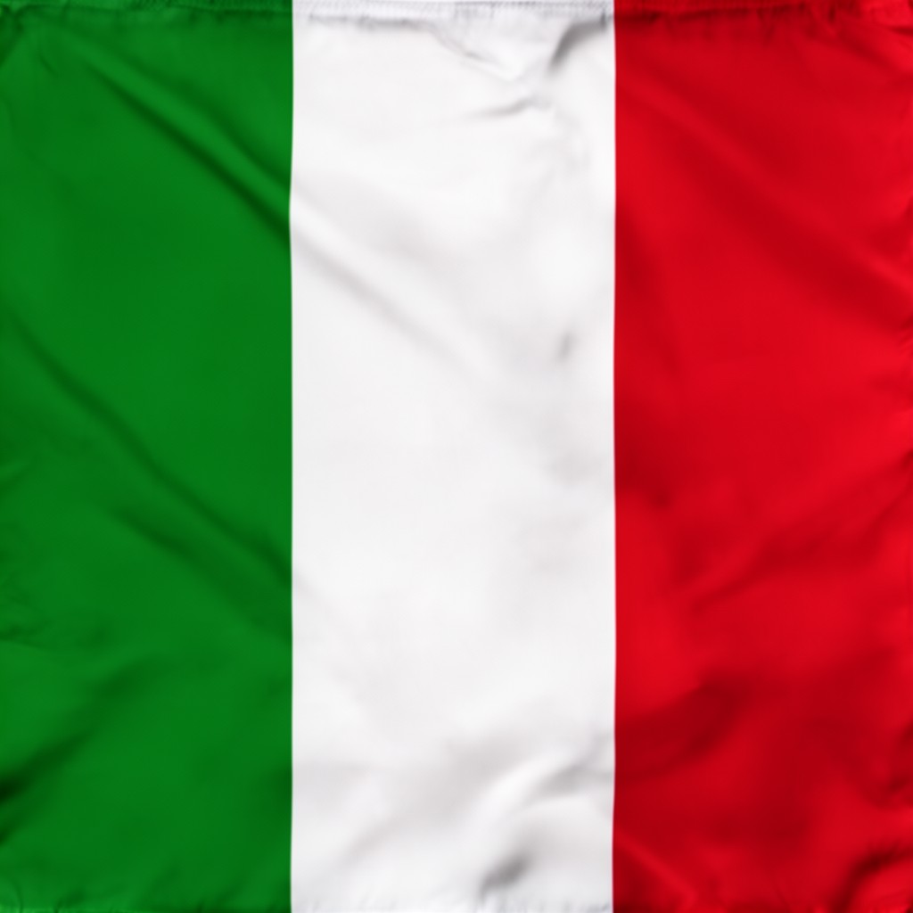 AI-generated illustration of flag of Italy
