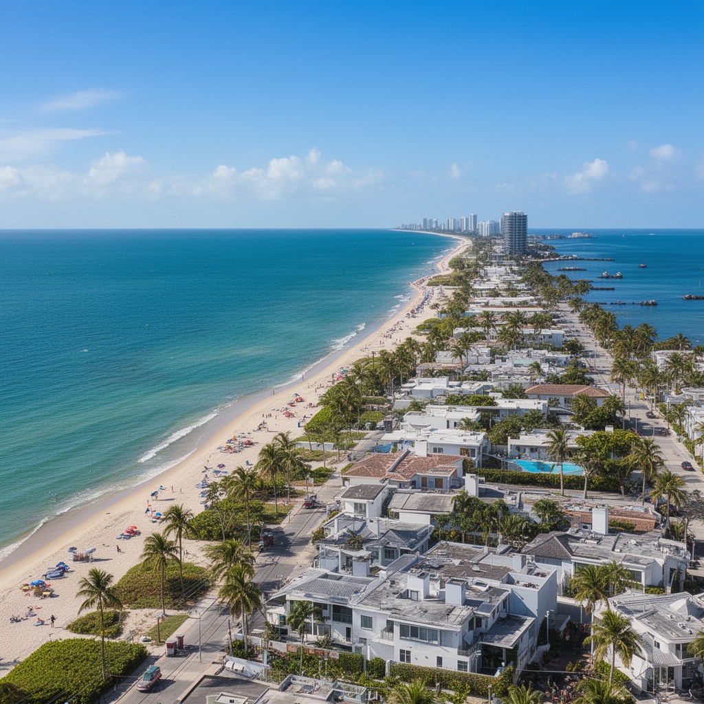 AI-generated illustration of Surfside, Florida