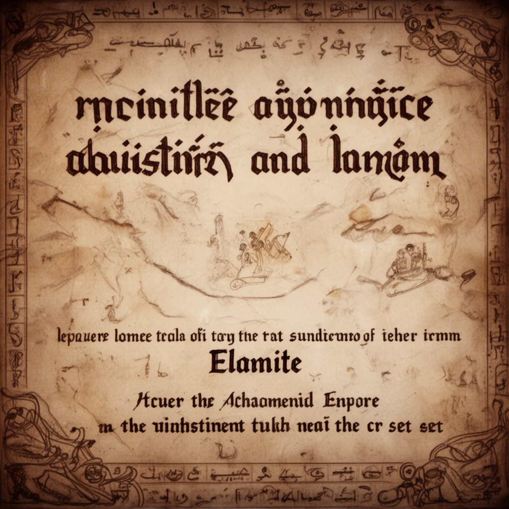 AI-generated illustration of Elamite