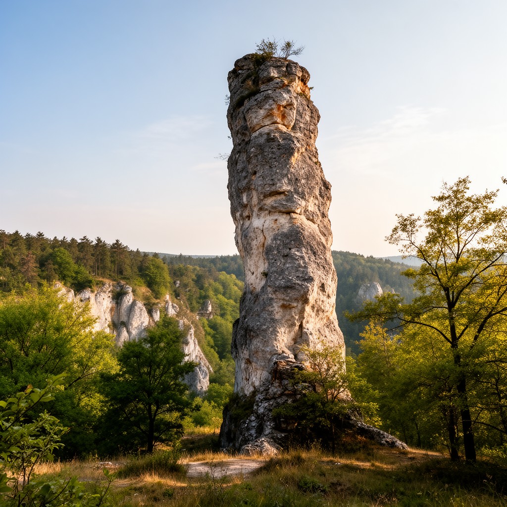 AI-generated illustration of Hercules’ Club rock formation