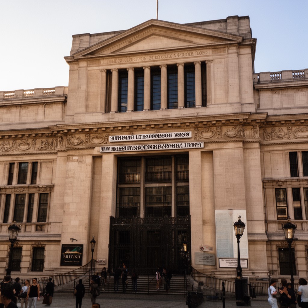 AI-generated illustration of British Library
