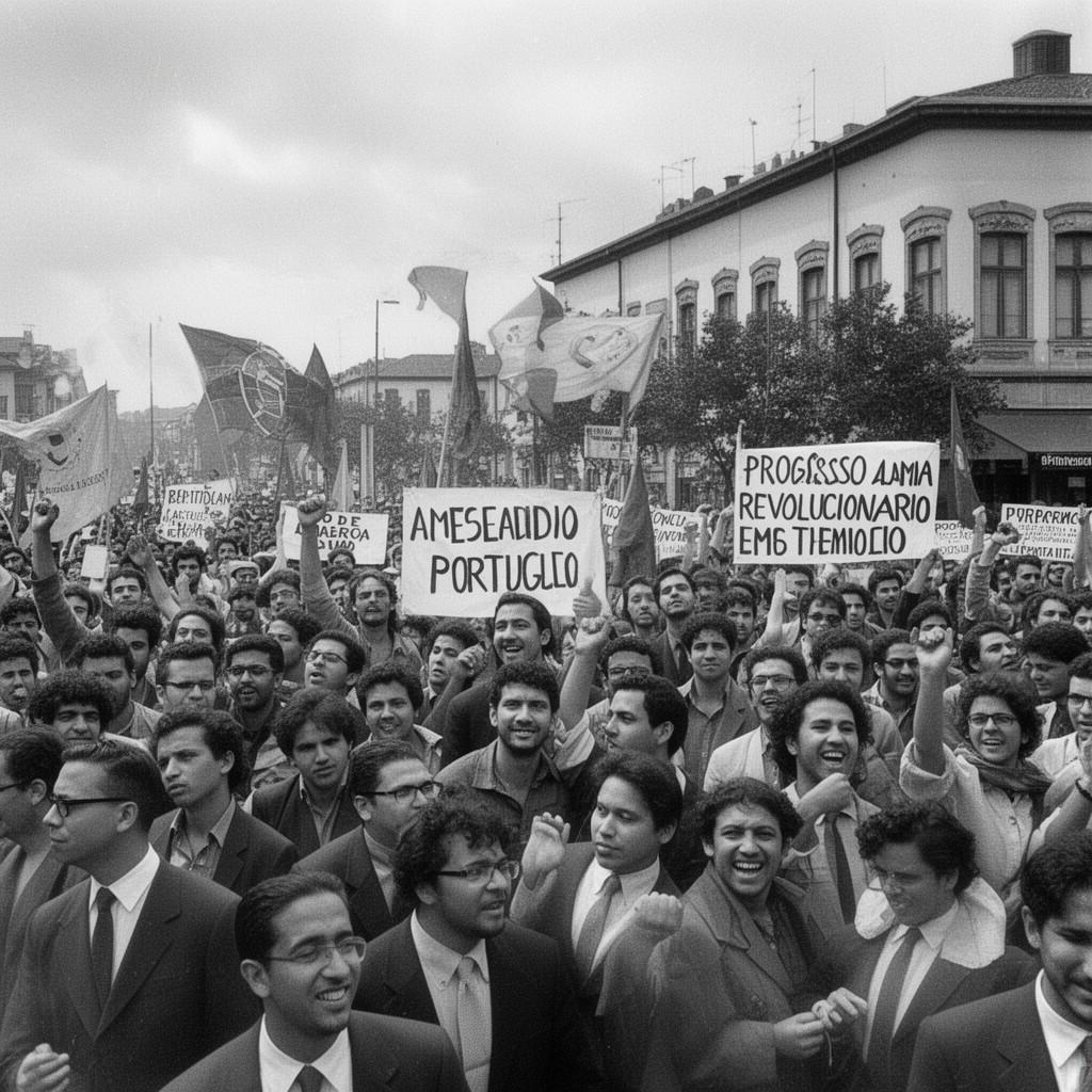 AI-generated illustration of Processo Revolucionário em Curso