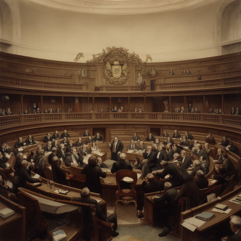 AI-generated illustration of Constituent Assembly of Portugal