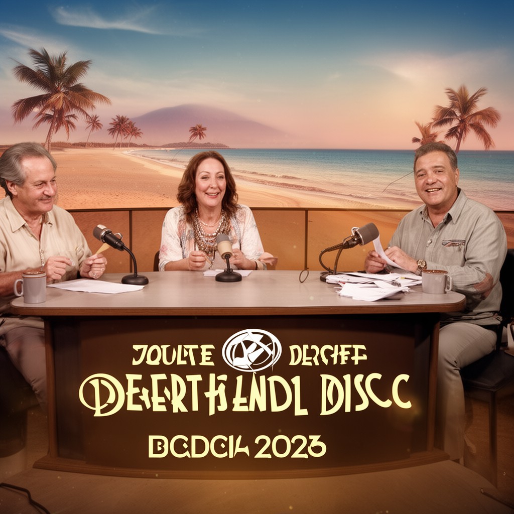 AI-generated illustration of Desert Island Discs