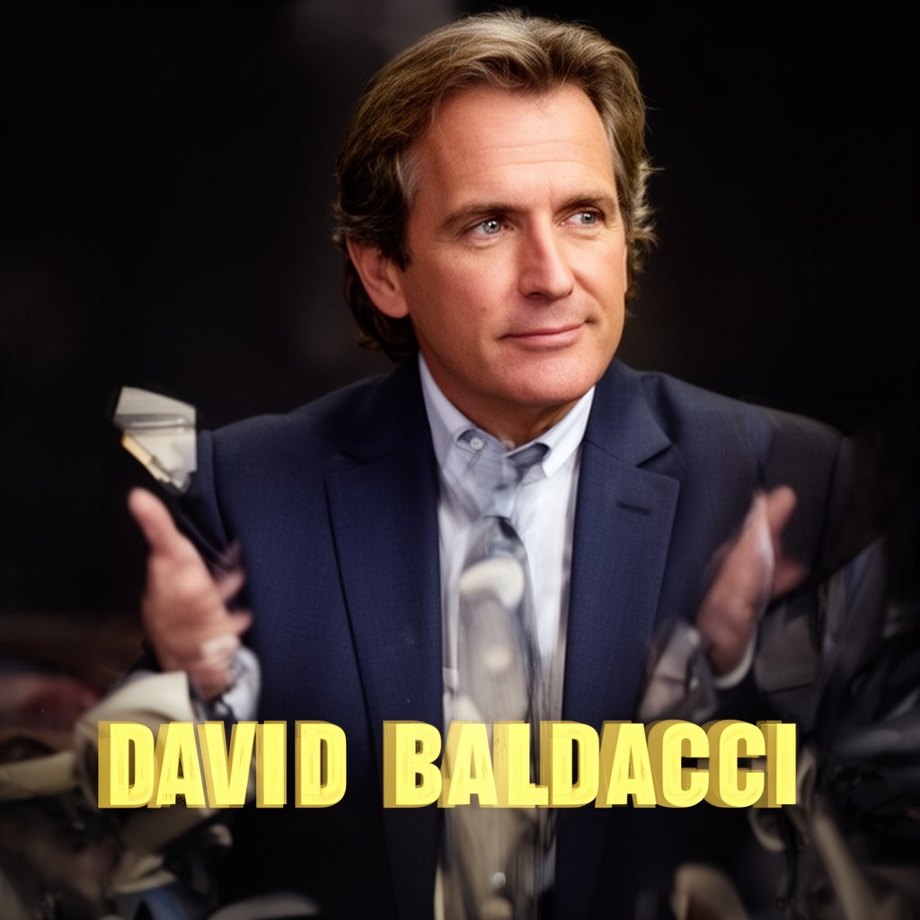 AI-generated illustration of David Baldacci