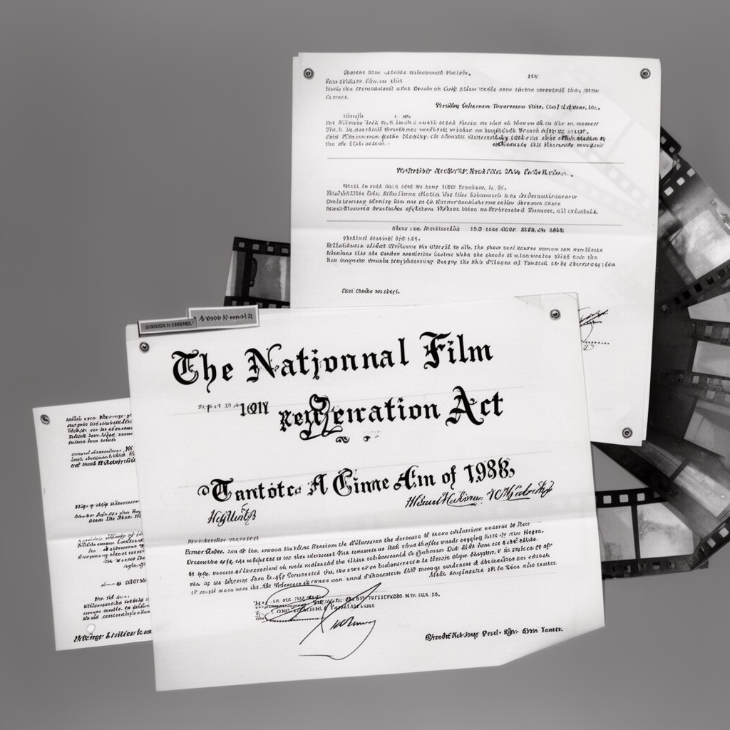 AI-generated illustration of National Film Preservation Act of 1988