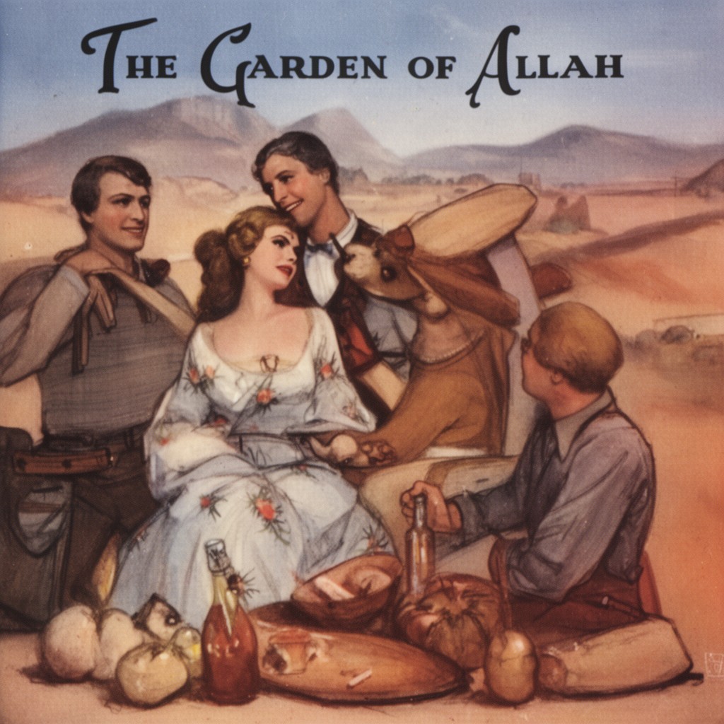 AI-generated illustration of The Garden of Allah (1927 film)