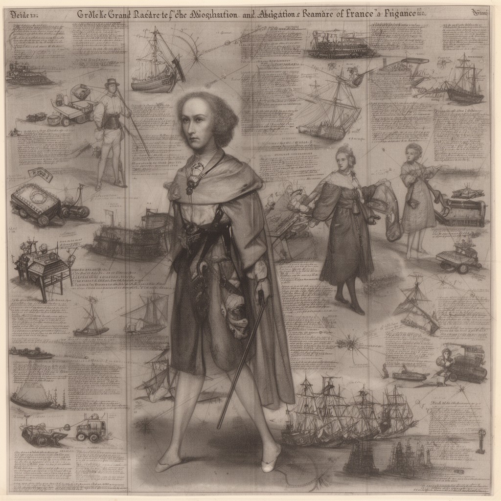 AI-generated illustration of Grand Master of the Navigation and Commerce of France