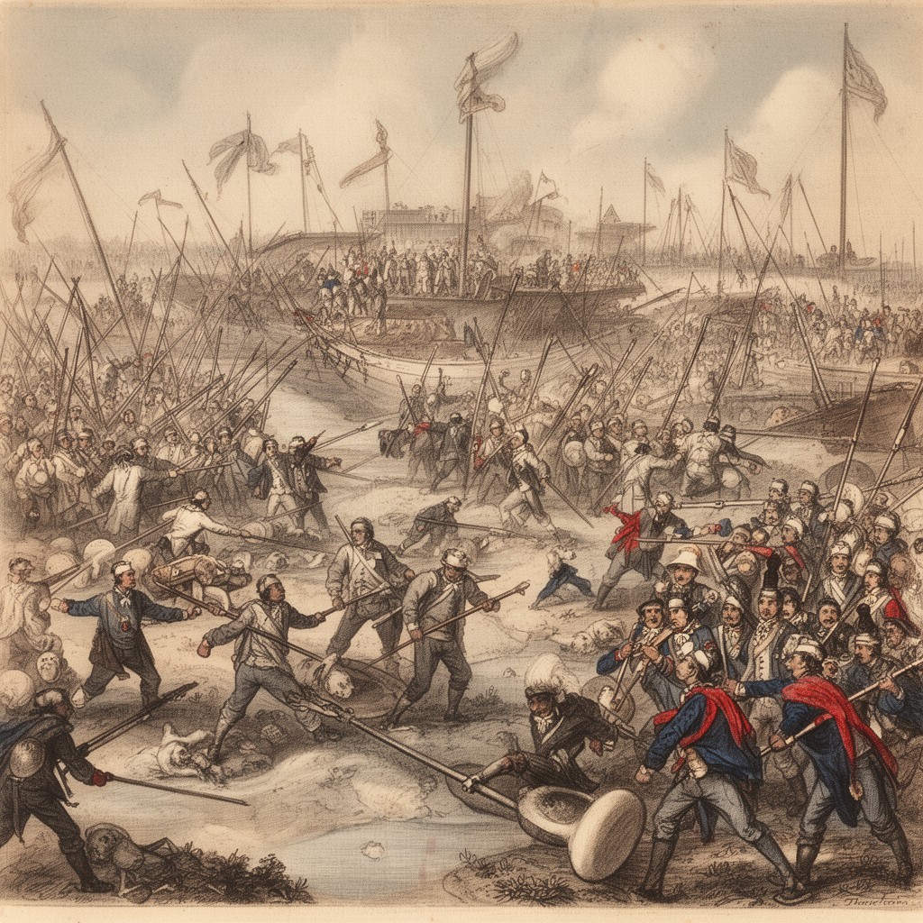 AI-generated illustration of Seven Years' War