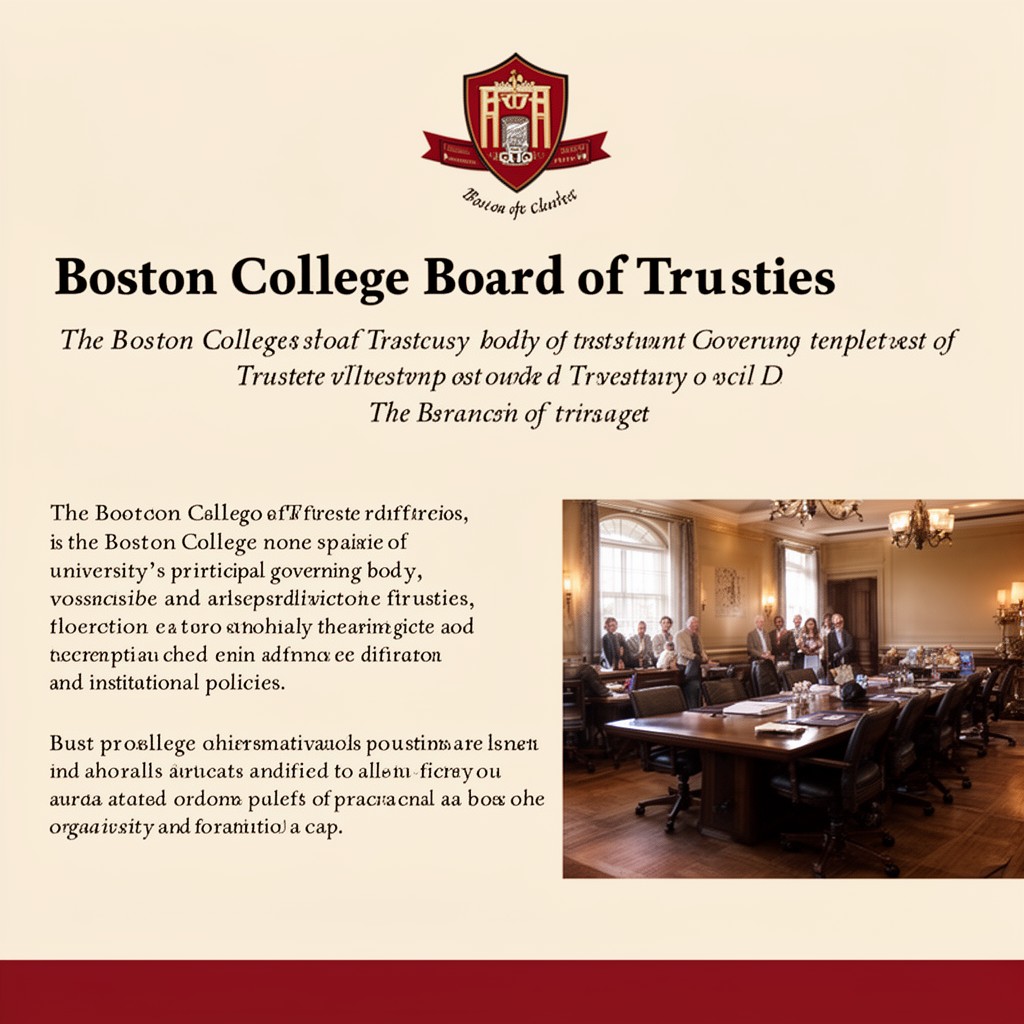 AI-generated illustration of Boston College Board of Trustees