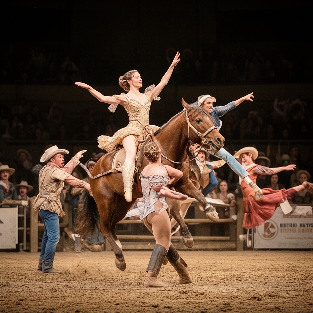 AI-generated illustration of Rodeo (ballet)