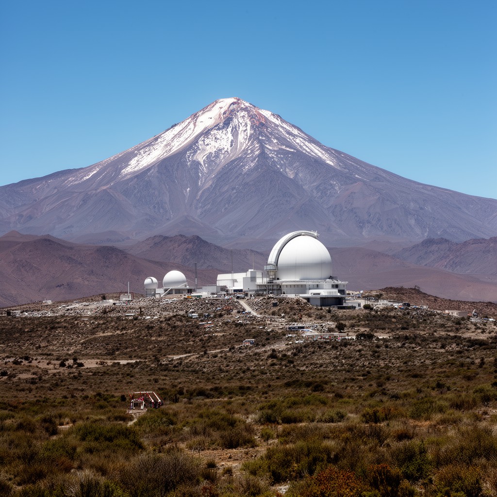 AI-generated illustration of Cerro Pachón