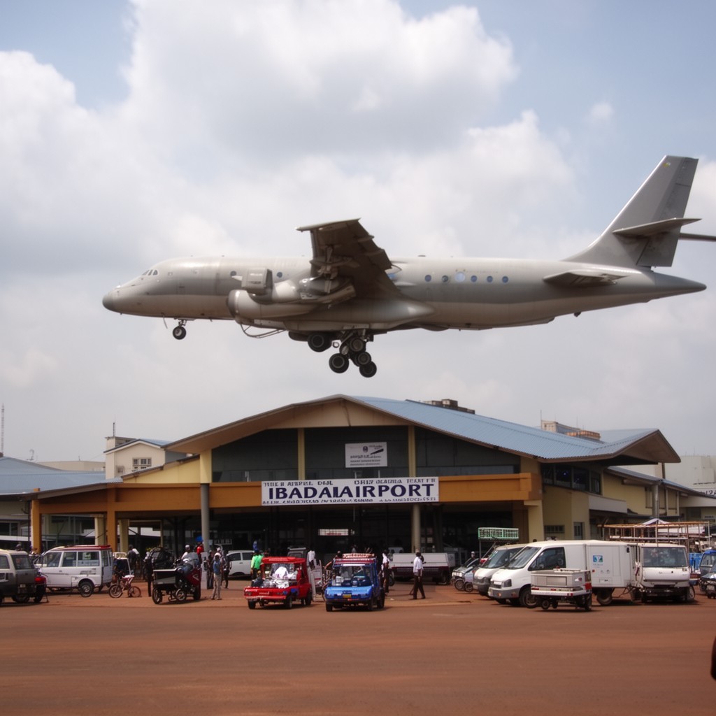 AI-generated illustration of Ibadan Airport