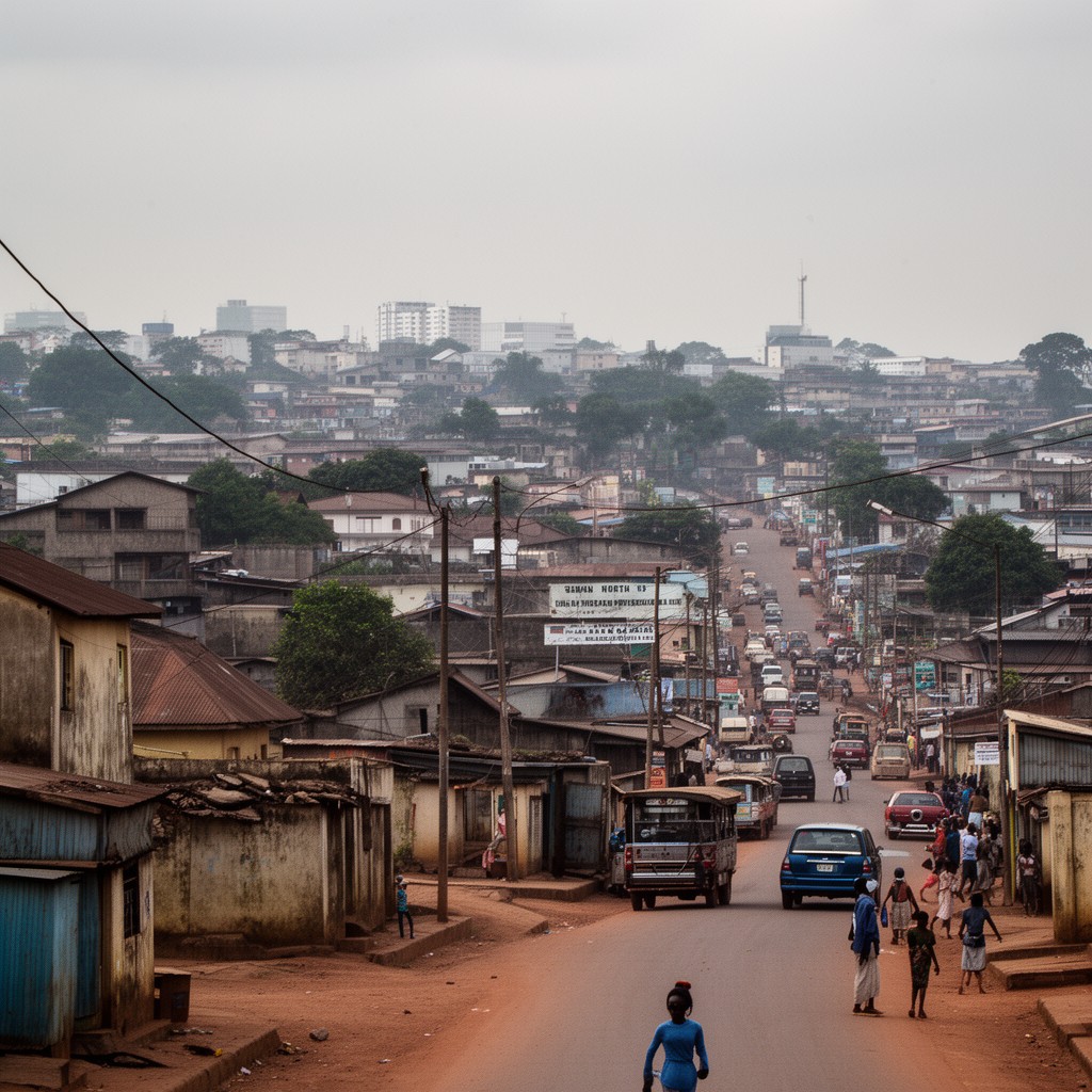 AI-generated illustration of Ibadan North Local Government Area