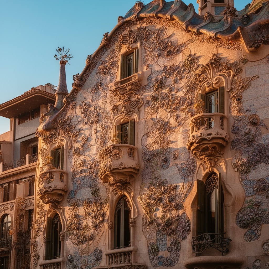 AI-generated illustration of Modernisme català