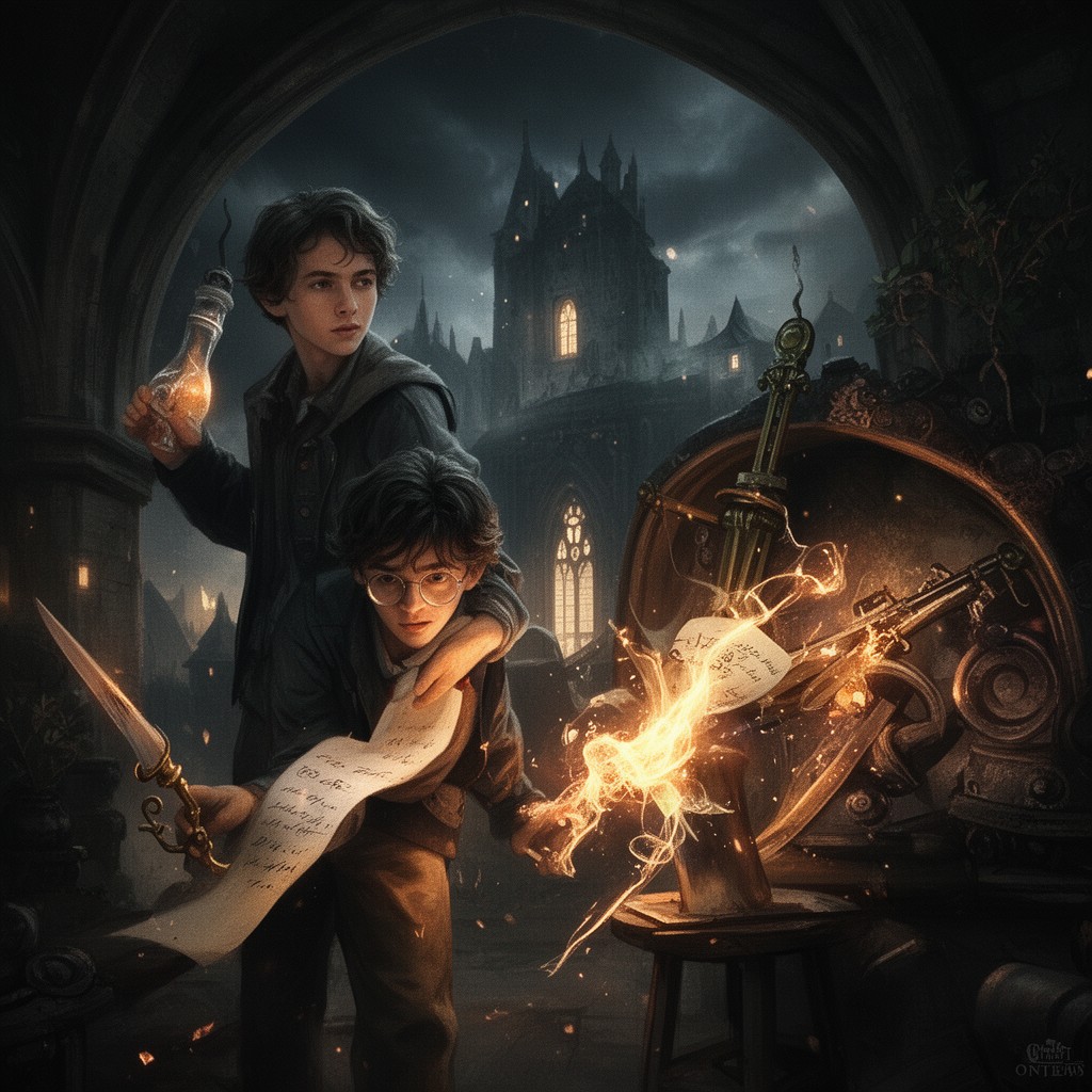 AI-generated illustration of Harry Potter and the Half-Blood Prince (film)