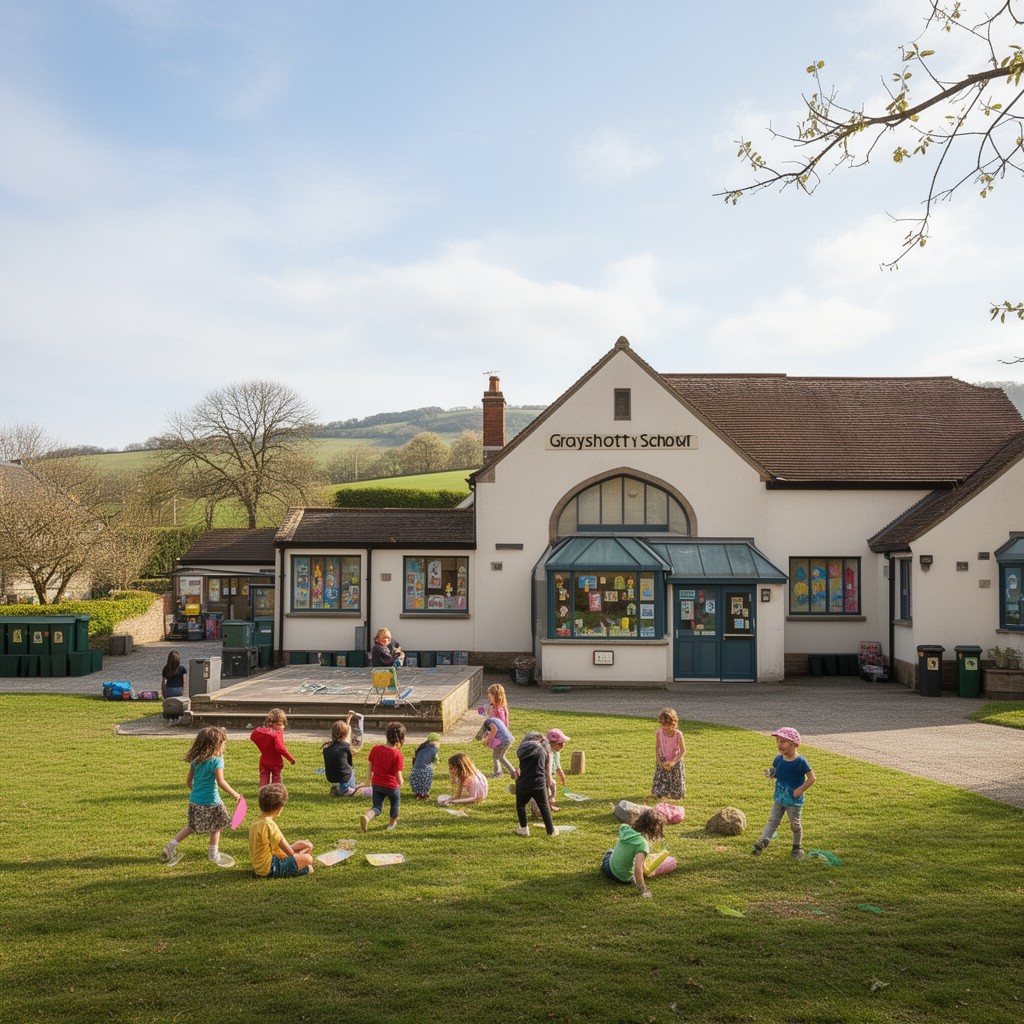 AI-generated illustration of Grayshott Primary School