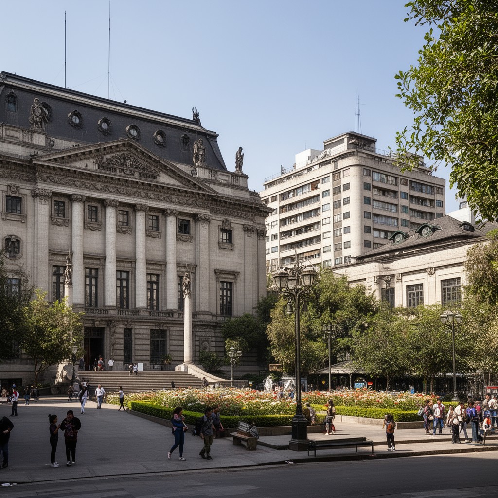 AI-generated illustration of Casa Central campus