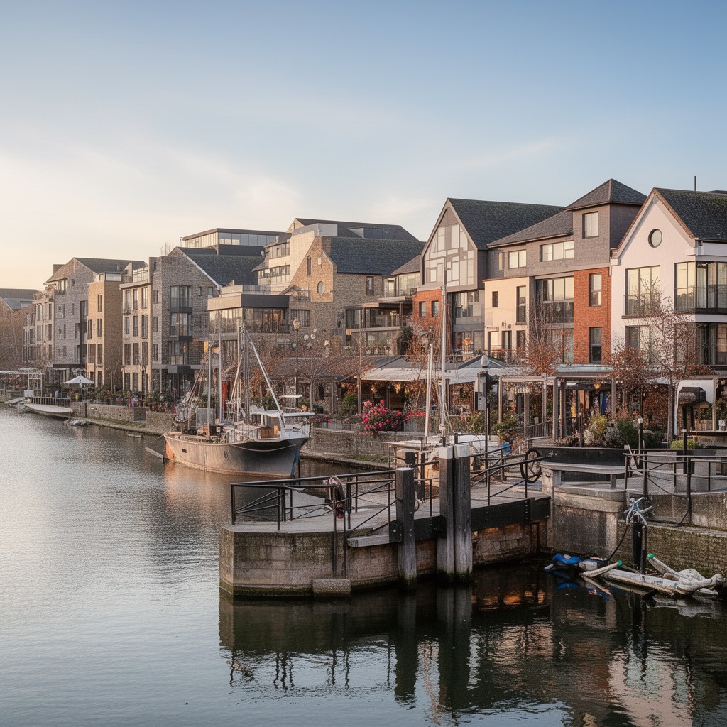 AI-generated illustration of Brentford Lock
