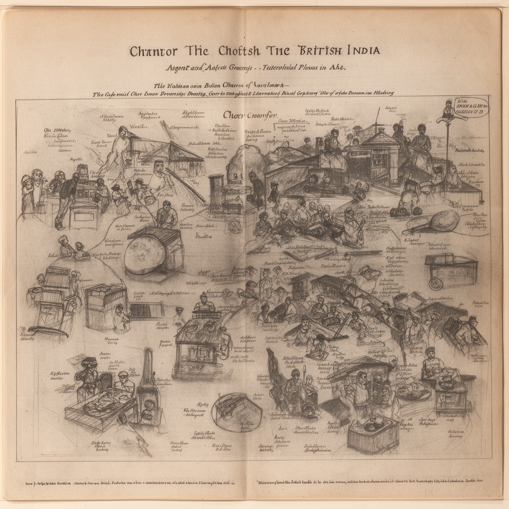 AI-generated illustration of British India