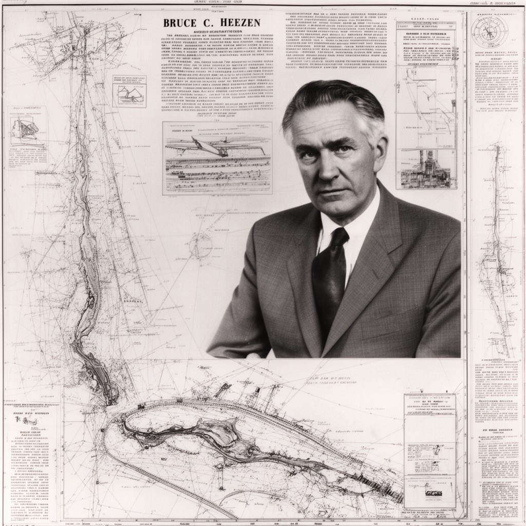 AI-generated illustration of Bruce C. Heezen