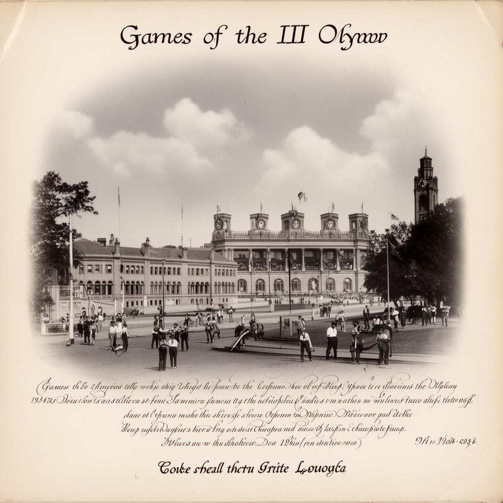 AI-generated illustration of Games of the III Olympiad
