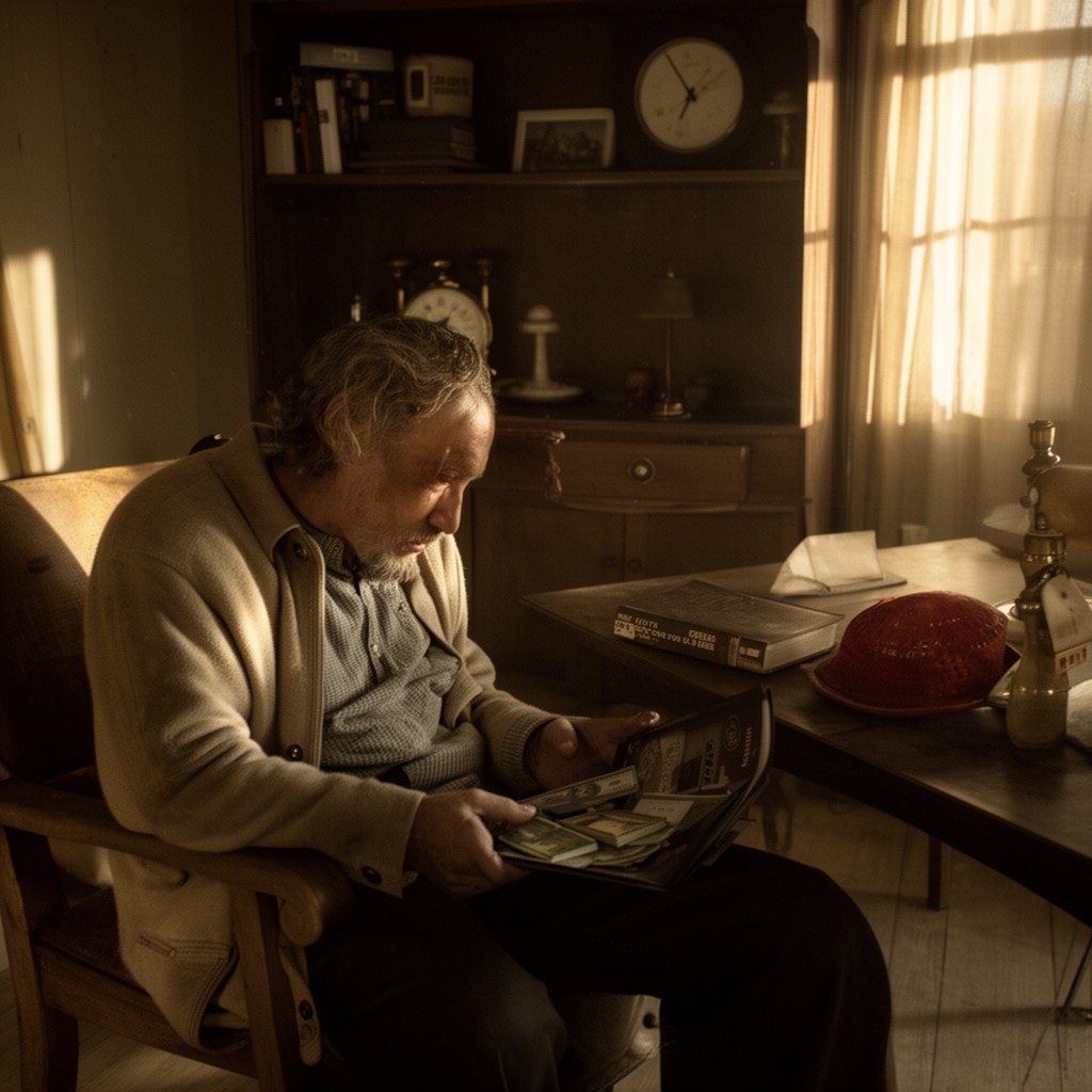 AI-generated illustration of No Country for Old Men