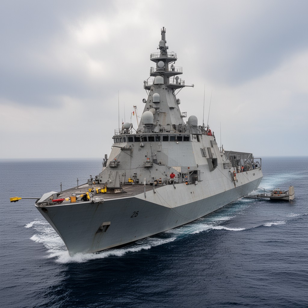 AI-generated illustration of Type 26 frigate