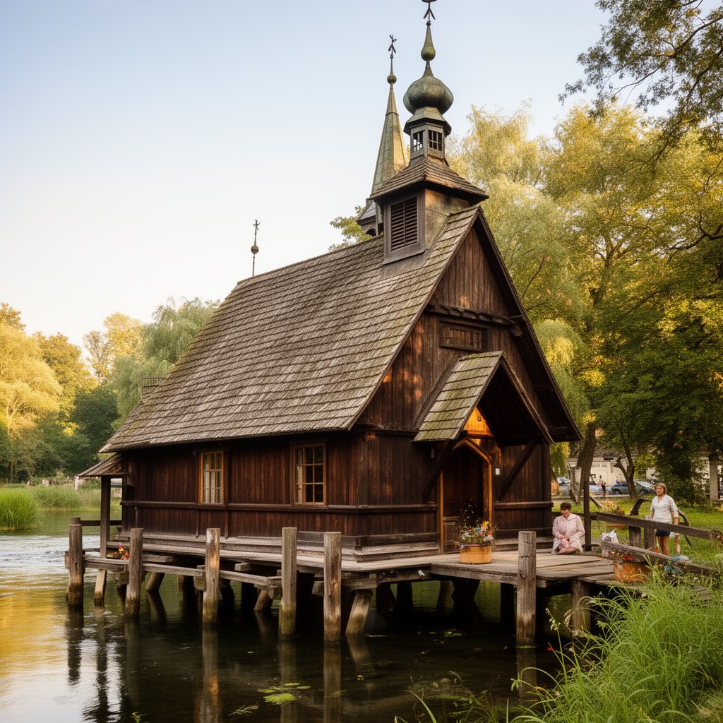 AI-generated illustration of Chapel on the Water