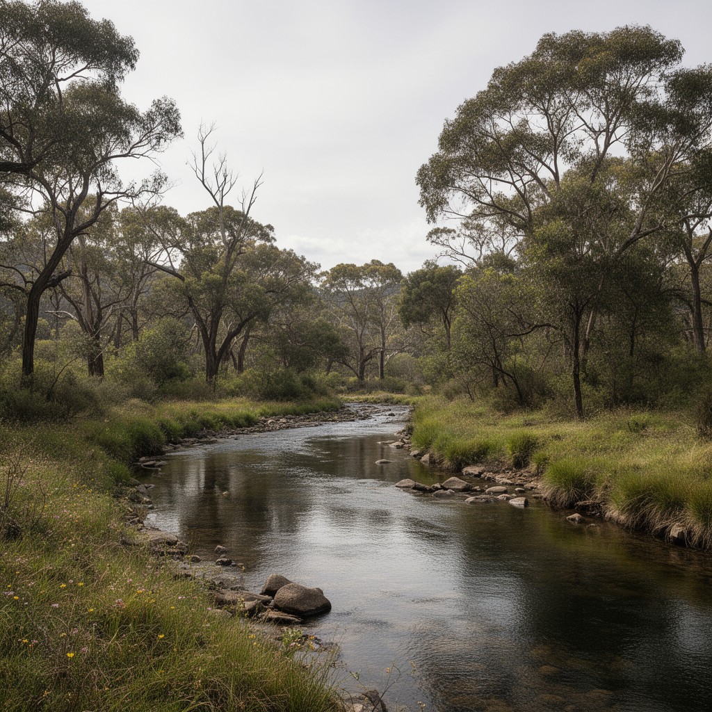 AI-generated illustration of Pages River