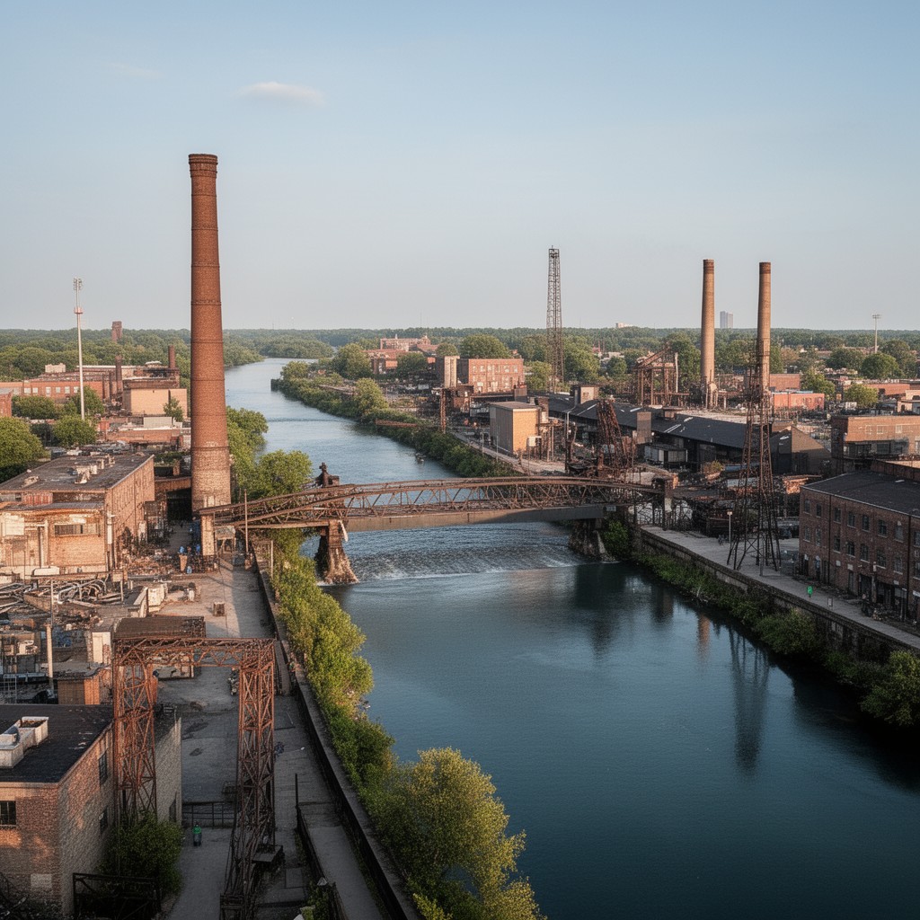 AI-generated illustration of River Rouge