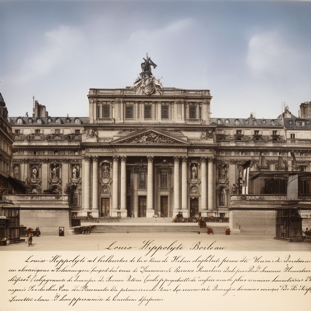 AI-generated illustration of Louis-Hippolyte Boileau
