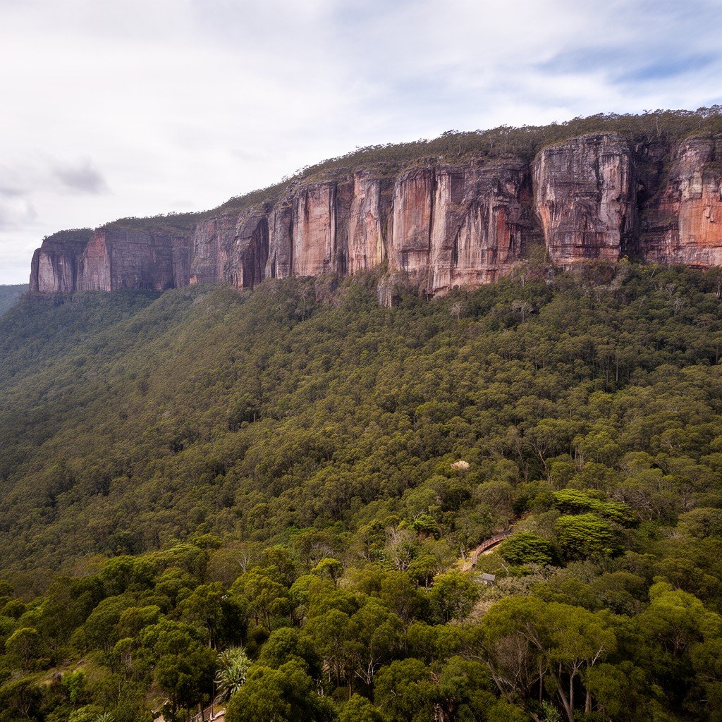 AI-generated illustration of Illawarra Escarpment