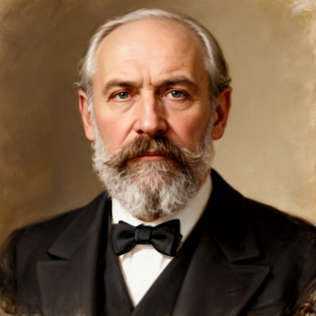 AI-generated illustration of Georgi Plekhanov