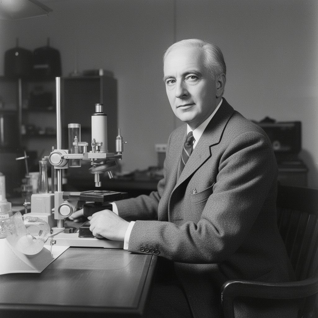 AI-generated illustration of Harry Steenbock