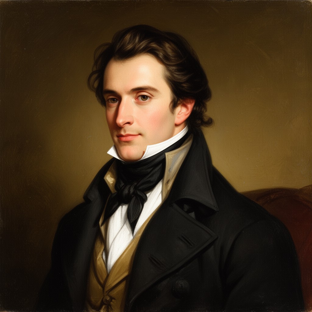 AI-generated illustration of Louis Antoine de Saint-Just