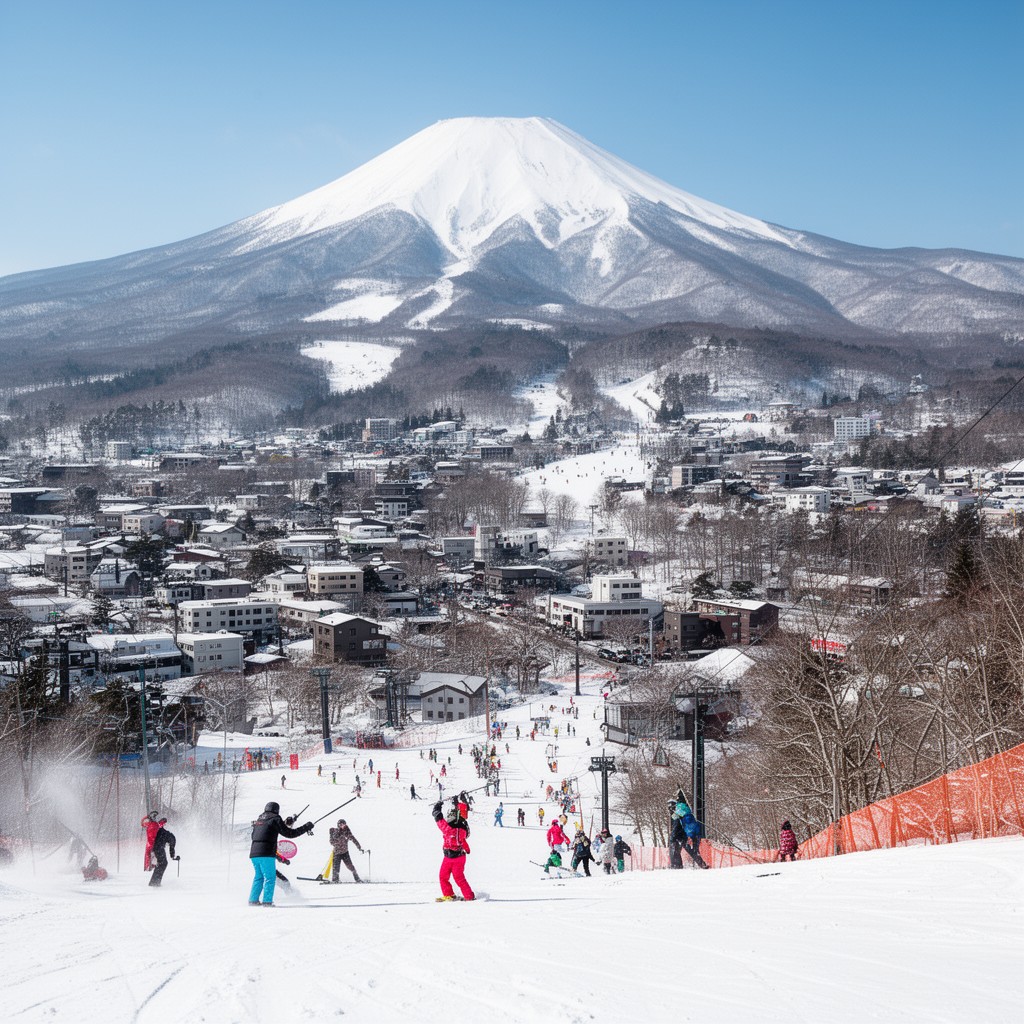 AI-generated illustration of Niseko
