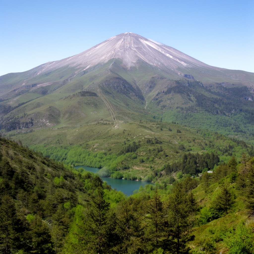 AI-generated illustration of Mount Fumaiolo