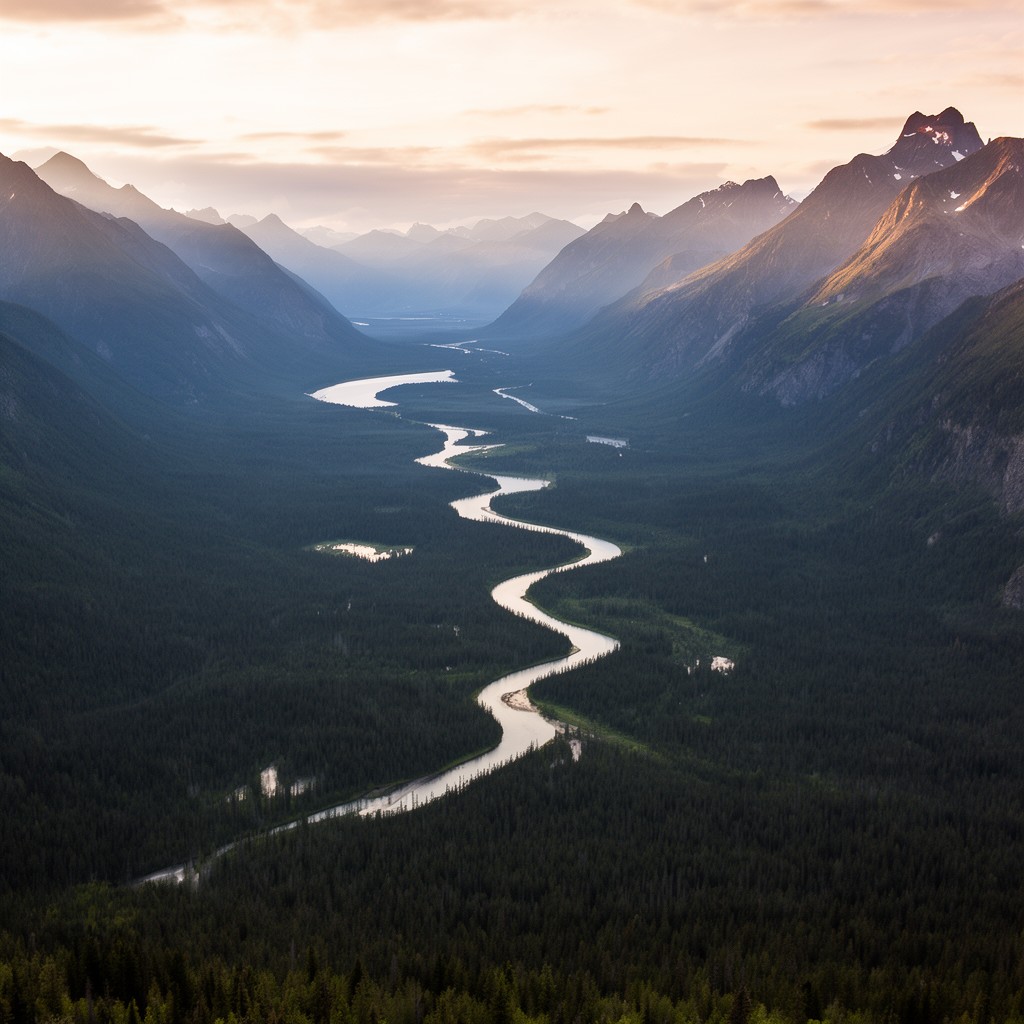 AI-generated illustration of Panhandle of Alaska