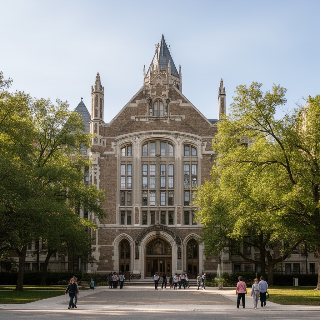 AI-generated illustration of Loyola Academy