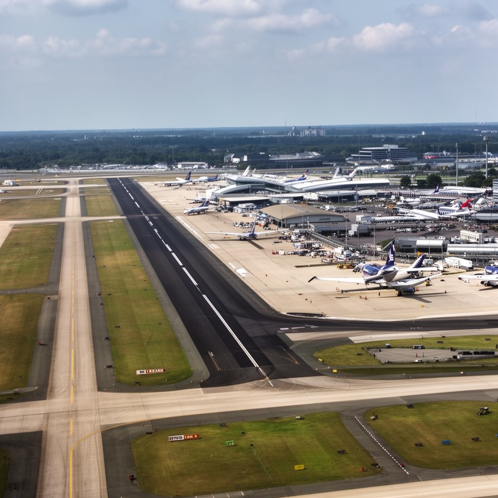 AI-generated illustration of Runway 15L/33R