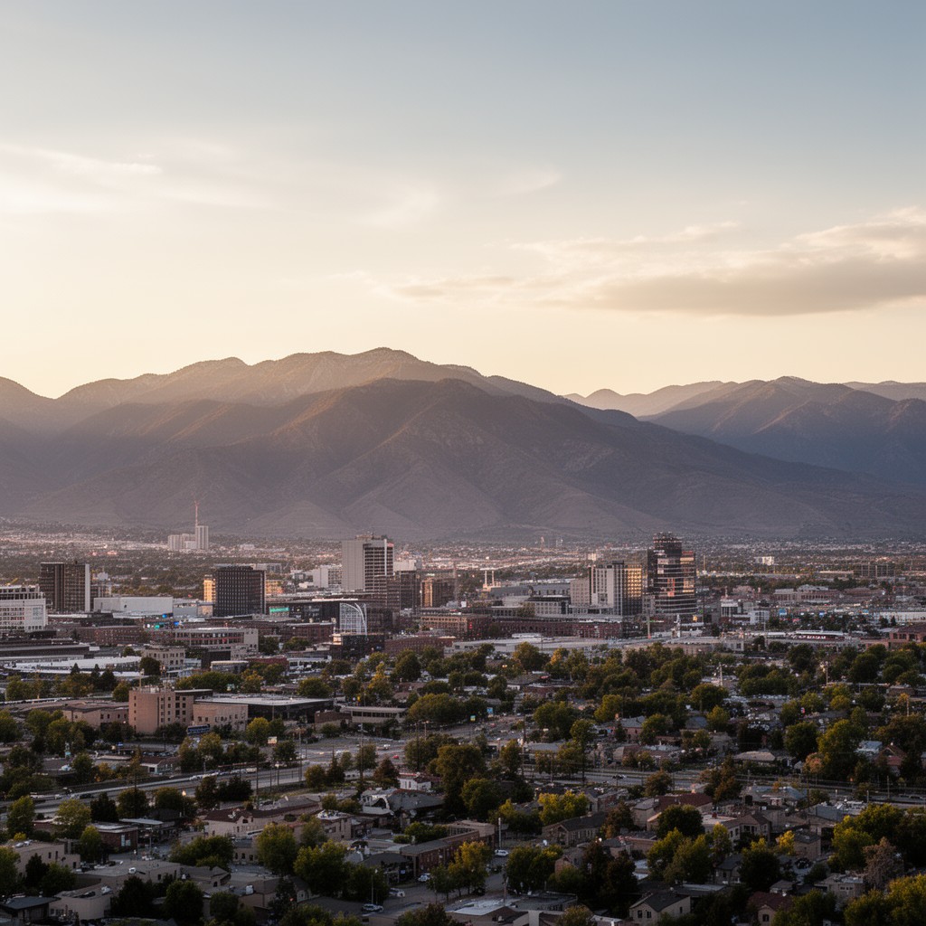 AI-generated illustration of Denver–Aurora–Lakewood metropolitan area